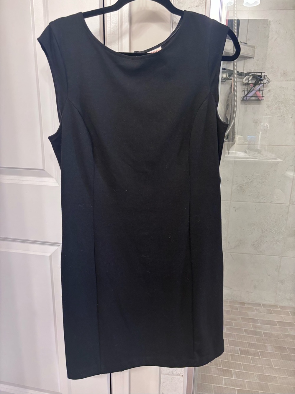 Classic Black Sleeveless Sheath Dress
